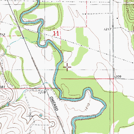 Topographic Map of Sugar Creek Site L45 Dam, OK