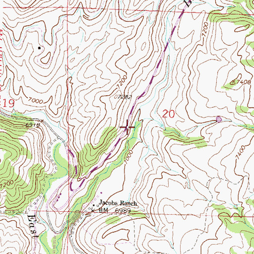 Topographic Map of Grouse Creek, CO
