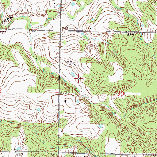 Topographic Map of Pryor Creek Site 29 Dam, OK
