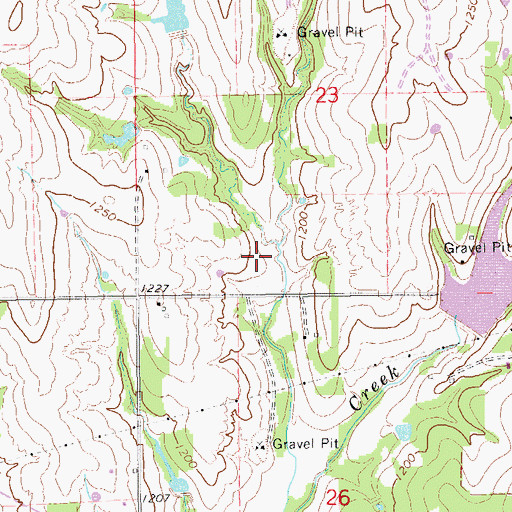 Topographic Map of Winter Creek Site 5 Reservoir, OK