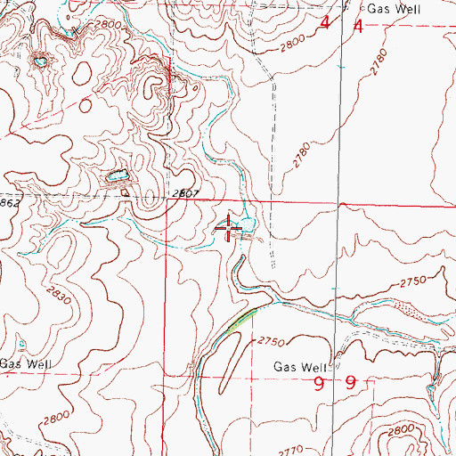 Topographic Map of Stinson Dam, OK