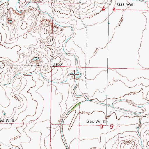 Topographic Map of Stinson Reservoir, OK
