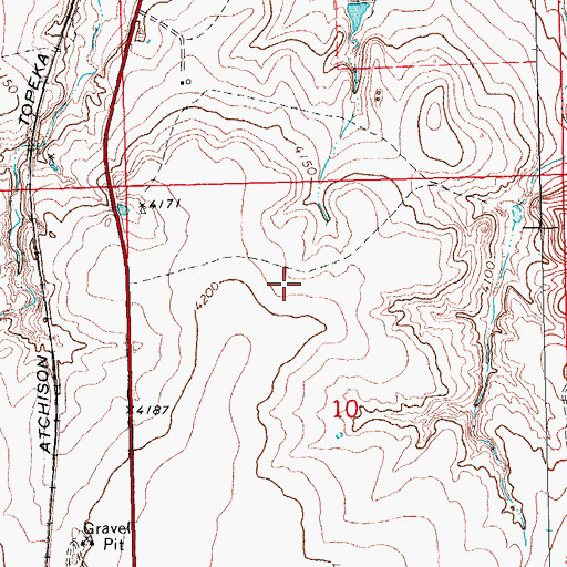 Topographic Map of Gaylor Number 1 Dam, OK