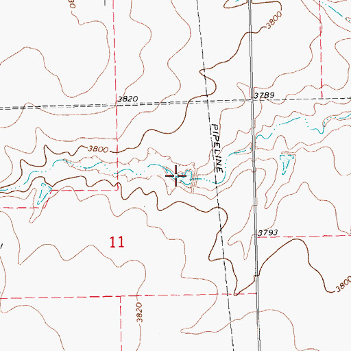 Topographic Map of Marvin Cryer Reservoir, OK