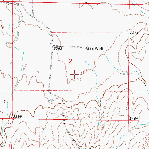 Topographic Map of Barby Sargent Number 1 Reservoir, OK