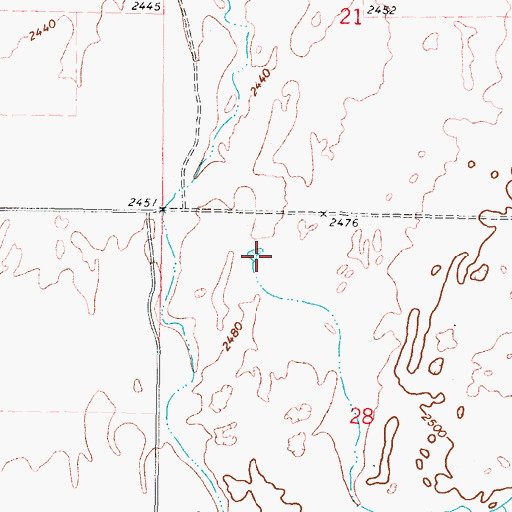Topographic Map of Eagon Number 1 Dam, OK