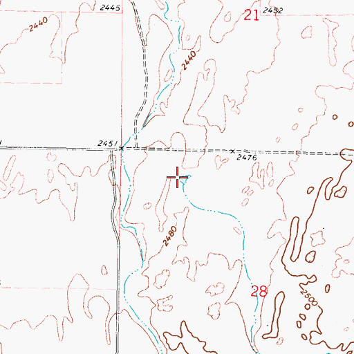 Topographic Map of Eagon Number 1 Reservoir, OK