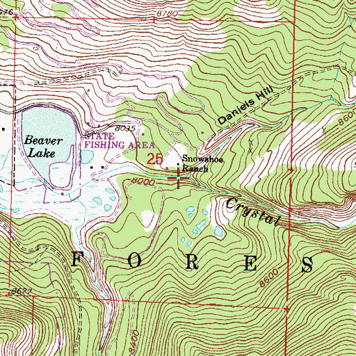 Topographic Map of Lost Trail Creek, CO