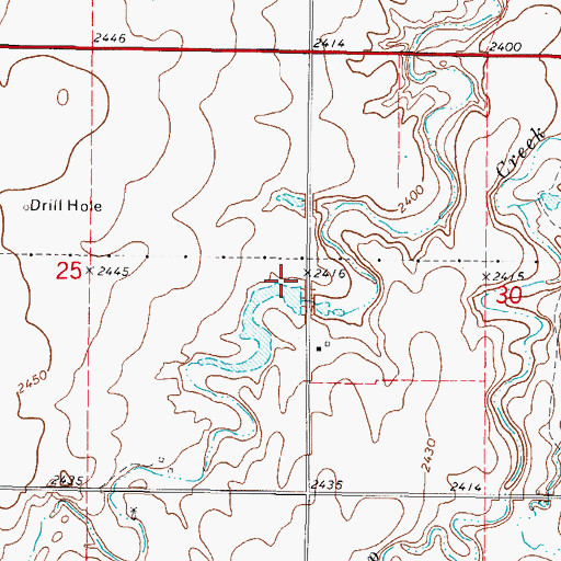 Topographic Map of Oknoname 007006 Dam, OK