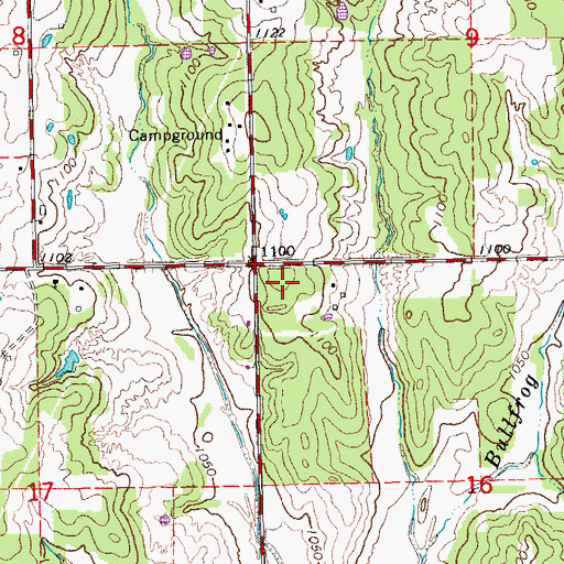 Topographic Map of Longbranch Site 4 Reservoir, OK