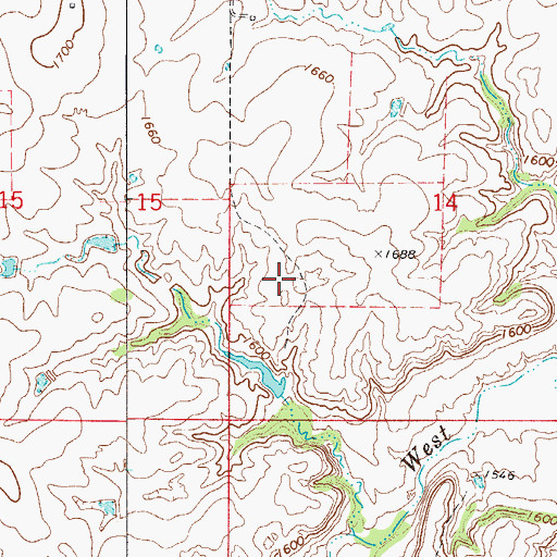 Topographic Map of Kee Number 3 Reservoir, OK