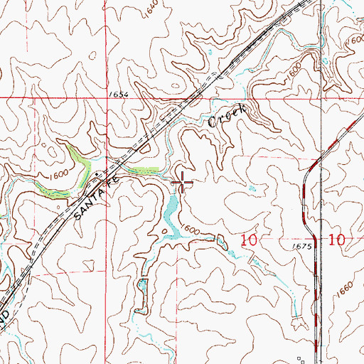 Topographic Map of Johnson Number 2b Dam, OK