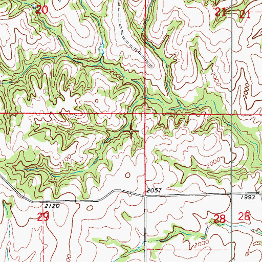 Topographic Map of Mercer Number 5 Reservoir, OK