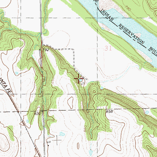 Topographic Map of P S O Lake, OK