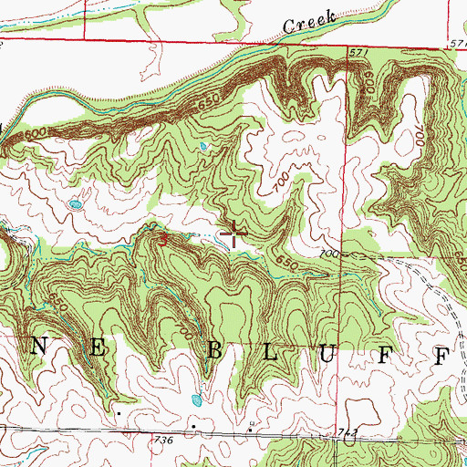 Topographic Map of Tom Kelly Lake Dam, OK