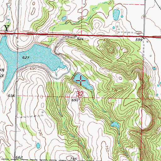 Topographic Map of Taft Lake Number 2, OK