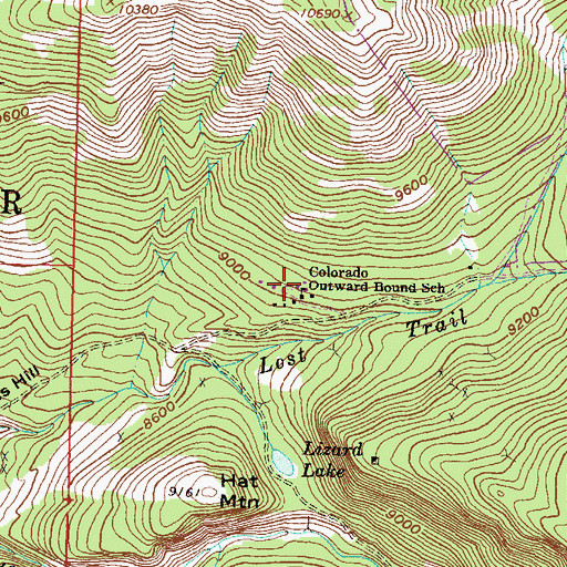 Topographic Map of Colorado Outward Bound School, CO