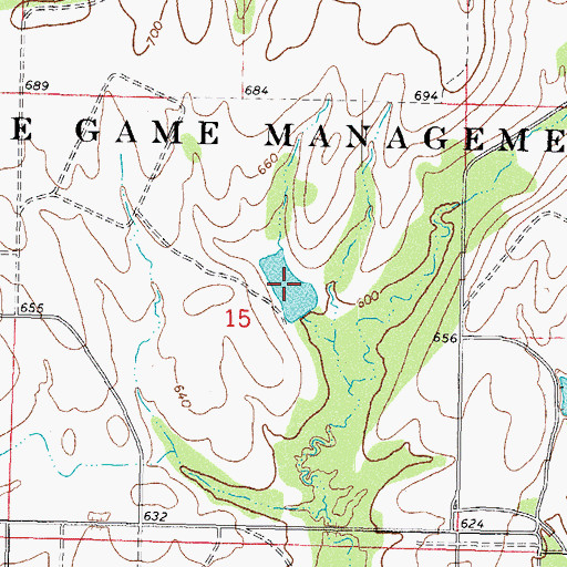 Topographic Map of Oknoname 101020 Reservoir, OK