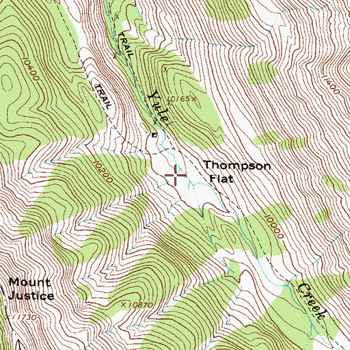 Topographic Map of Thompson Flat, CO
