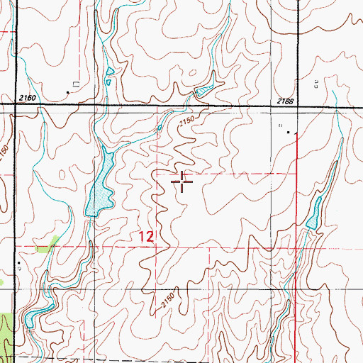 Topographic Map of Oknoname 129010 Dam, OK