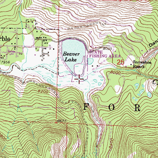 Topographic Map of Yule Creek, CO
