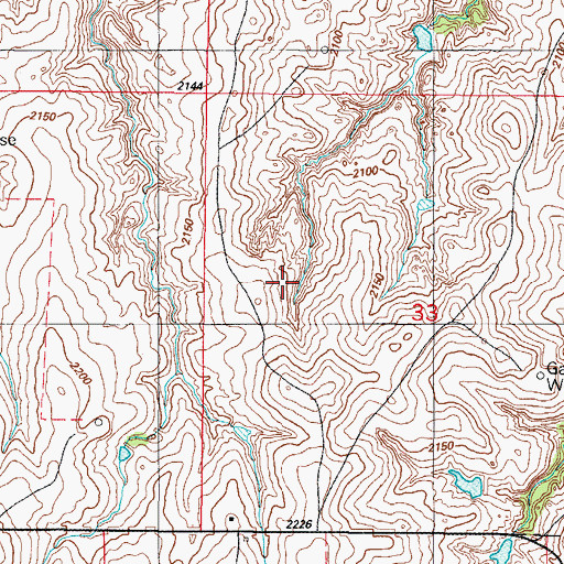 Topographic Map of Sprowles Number 1 Dam, OK