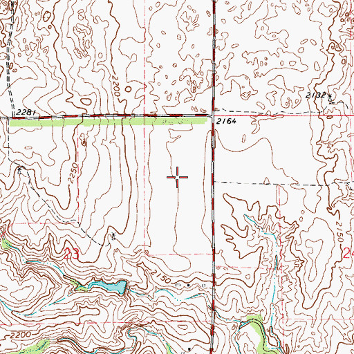 Topographic Map of Frank McKram Dam, OK
