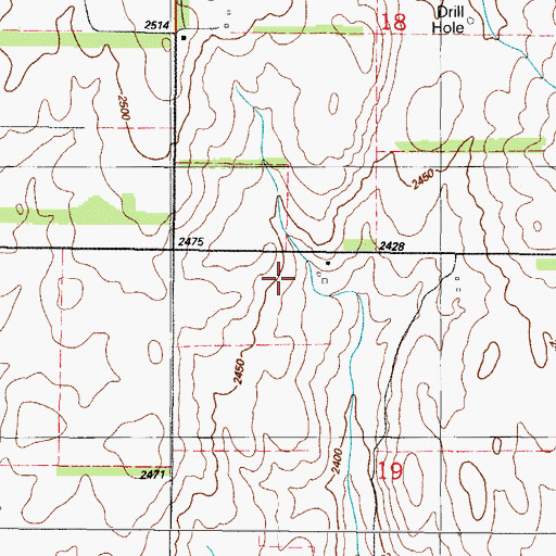 Topographic Map of Deputy Reservoir, OK