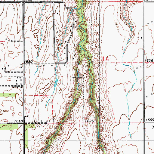 Topographic Map of Johnston Dam, OK