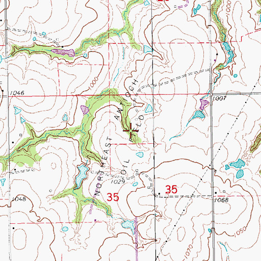 Topographic Map of Williamson Gss Number 1 Dam, OK