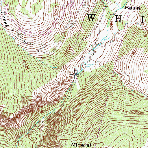 Topographic Map of Silver Creek, CO
