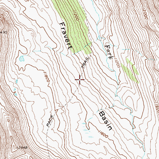 Topographic Map of Fravert Basin, CO