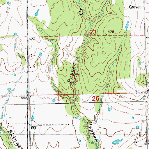 Topographic Map of Rodgers Lake Number 3, OK