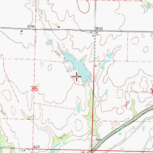 Topographic Map of Dr Williams Pond Number 5 Dam, OK