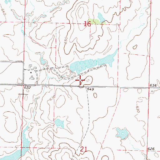 Topographic Map of Whitaker Home Pond Dam, OK