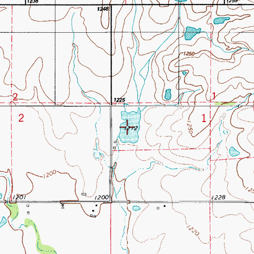 Topographic Map of Oknoname 141008 Reservoir, OK
