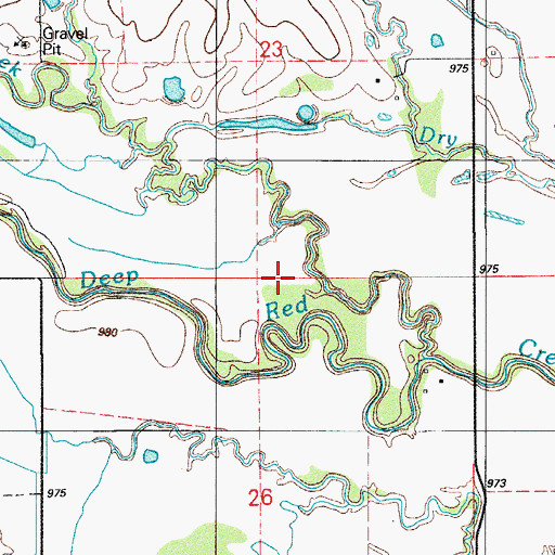 Topographic Map of Whites Lake, OK