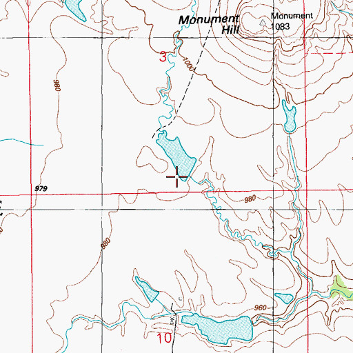 Topographic Map of Oknoname 067011 Dam, OK