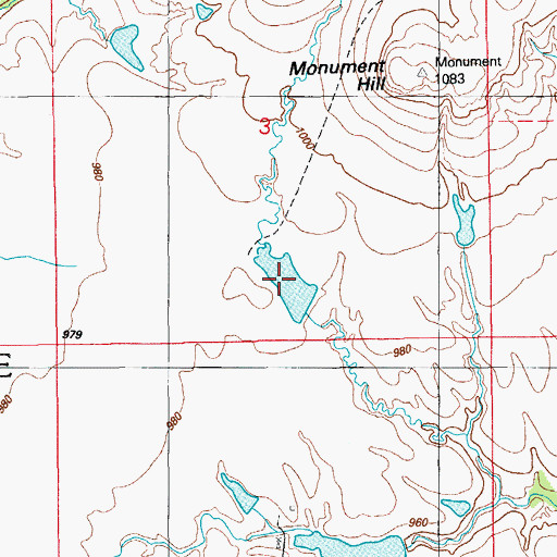 Topographic Map of Oknoname 067011 Reservoir, OK