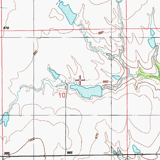 Topographic Map of Oknoname 067012 Dam, OK