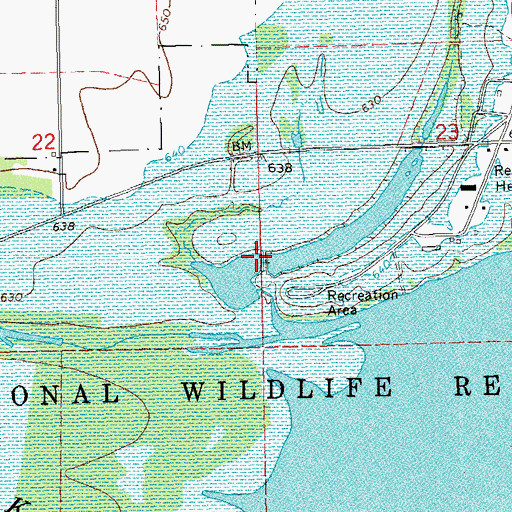 Topographic Map of Spring Creek Pond, OK