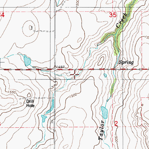 Topographic Map of Oknoname 149003 Dam, OK