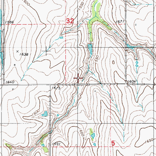 Topographic Map of Oknoname 149009 Dam, OK