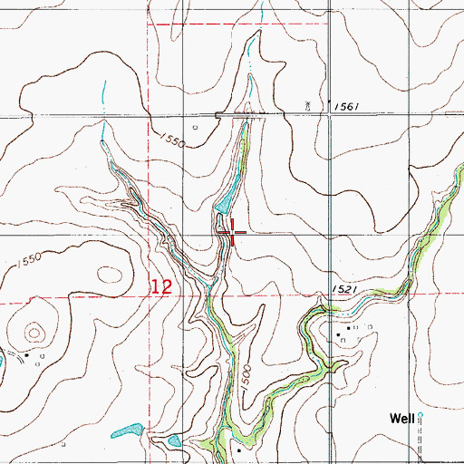 Topographic Map of Oknoname 149010 Dam, OK