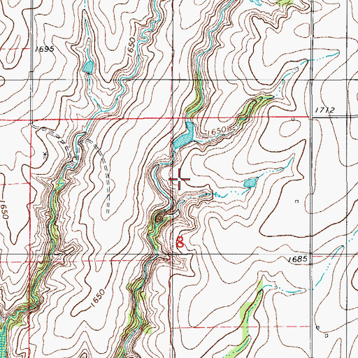 Topographic Map of Oknoname 149037 Dam, OK