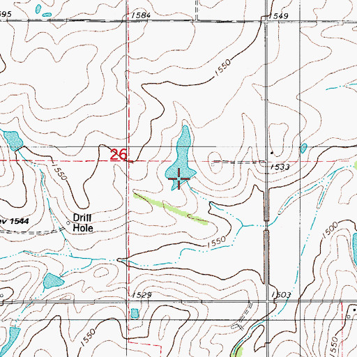 Topographic Map of Oknoname 149038 Dam, OK