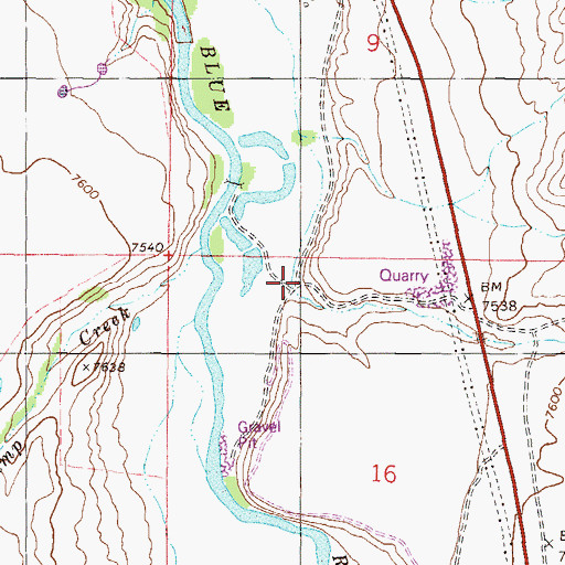 Topographic Map of Harsha Gulch, CO