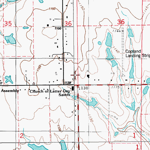 Topographic Map of Oknoname 089011 Reservoir, OK