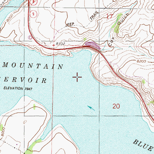 Topographic Map of Otter Creek, CO