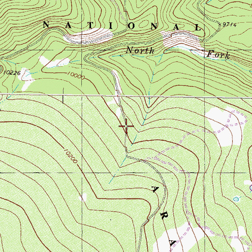 Topographic Map of Sheep Drive Trail, CO